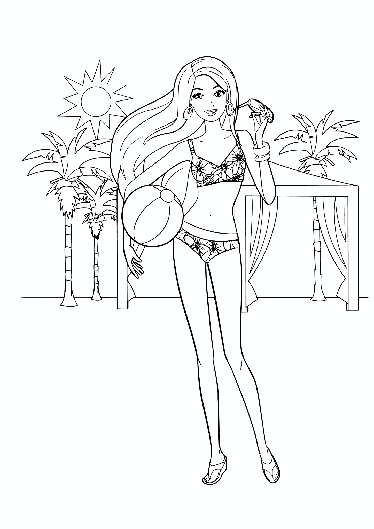 Barbie Before the Game at the Beach