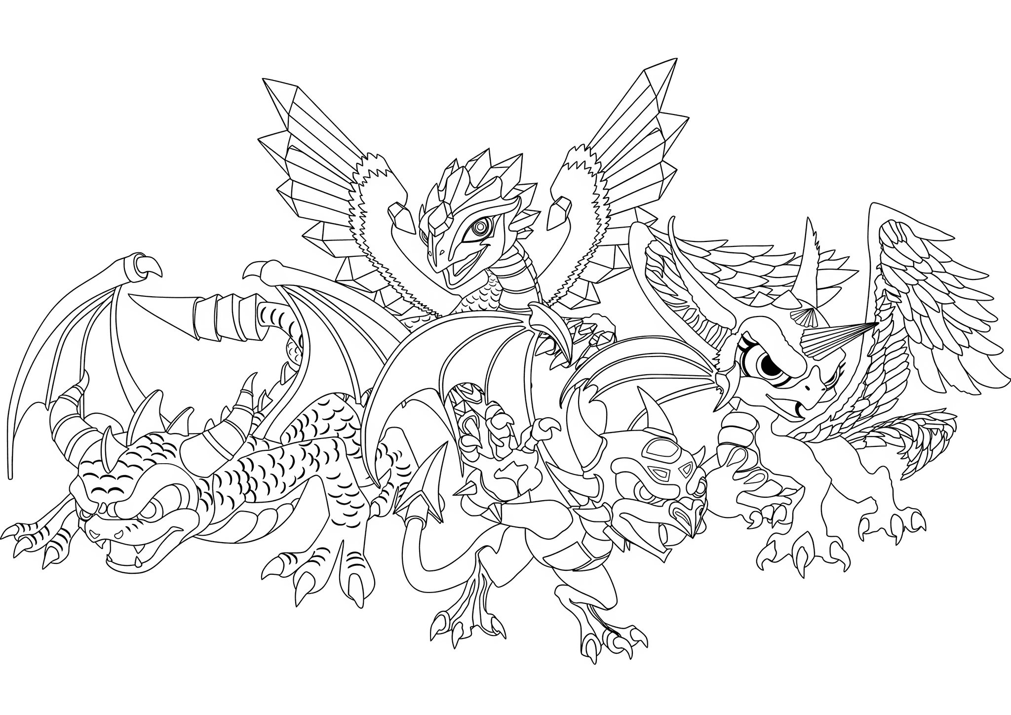 Four Little Dragons