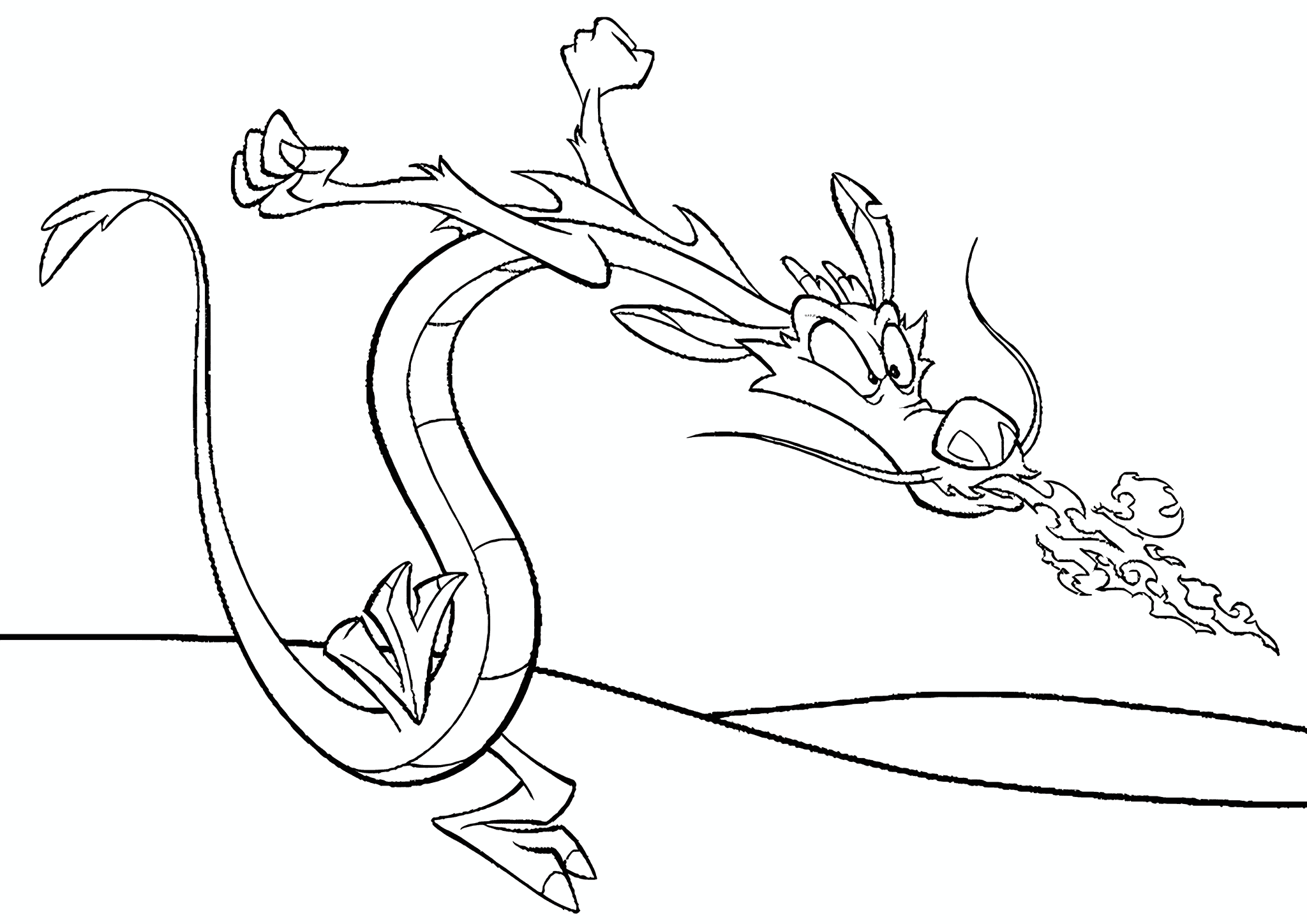 Fire-breathing Mushu Dragon