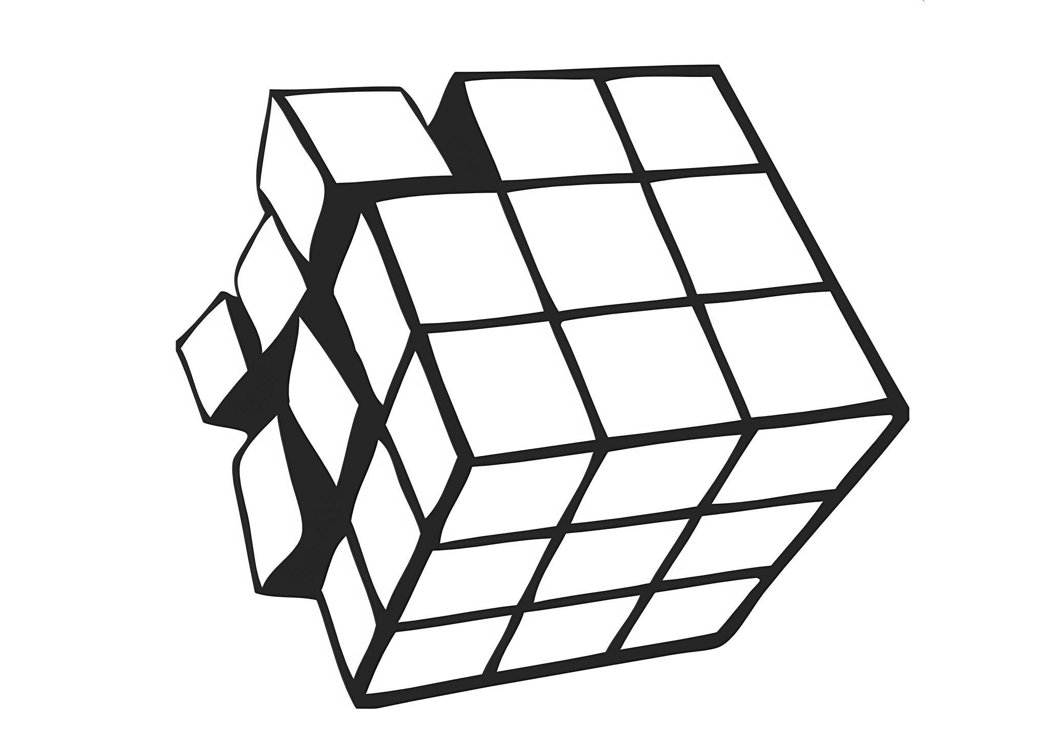 Geometric Shapes: Disintegrating Rubik’s Cube
