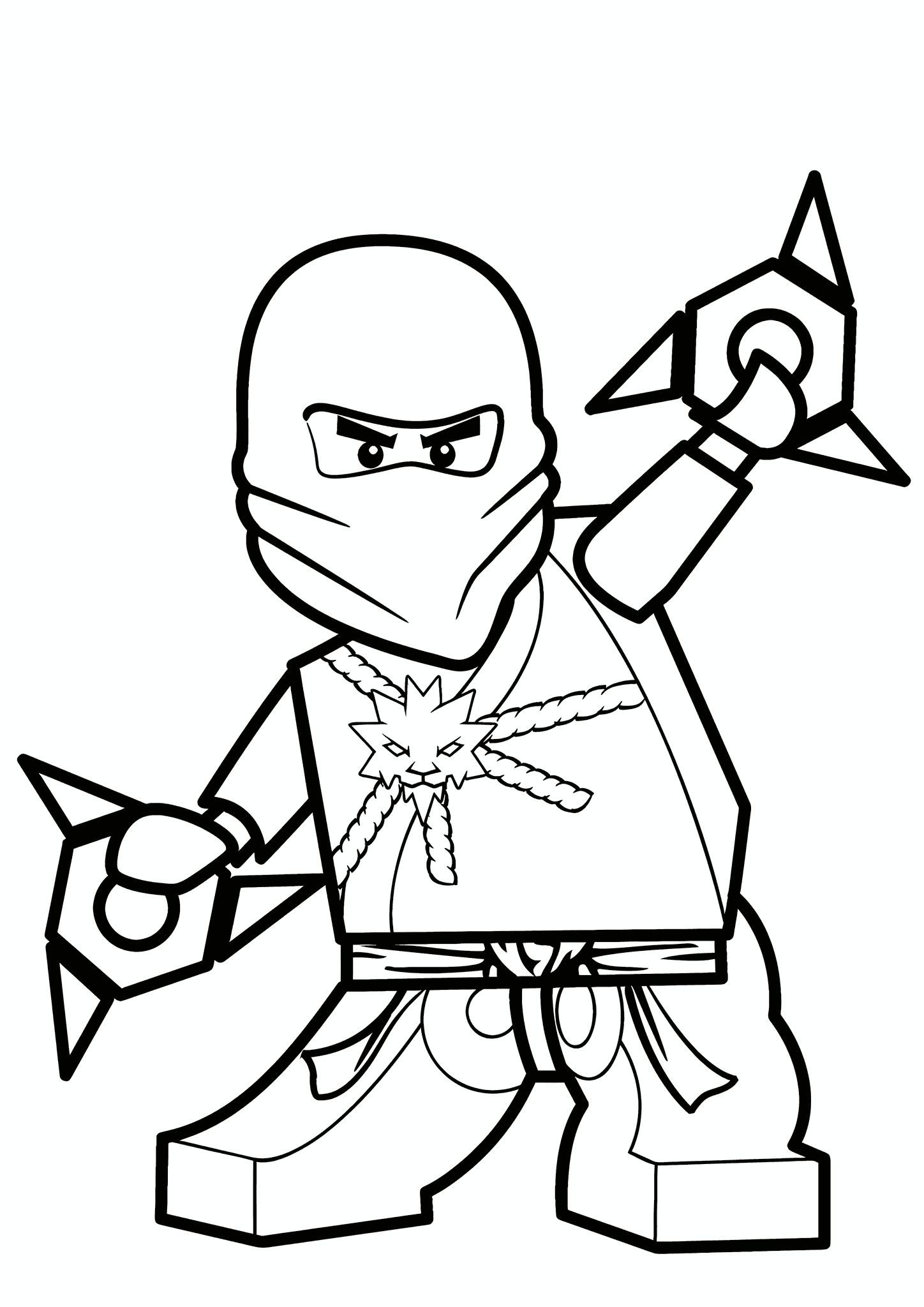 Lego Ninjago: Zane with Shurikens