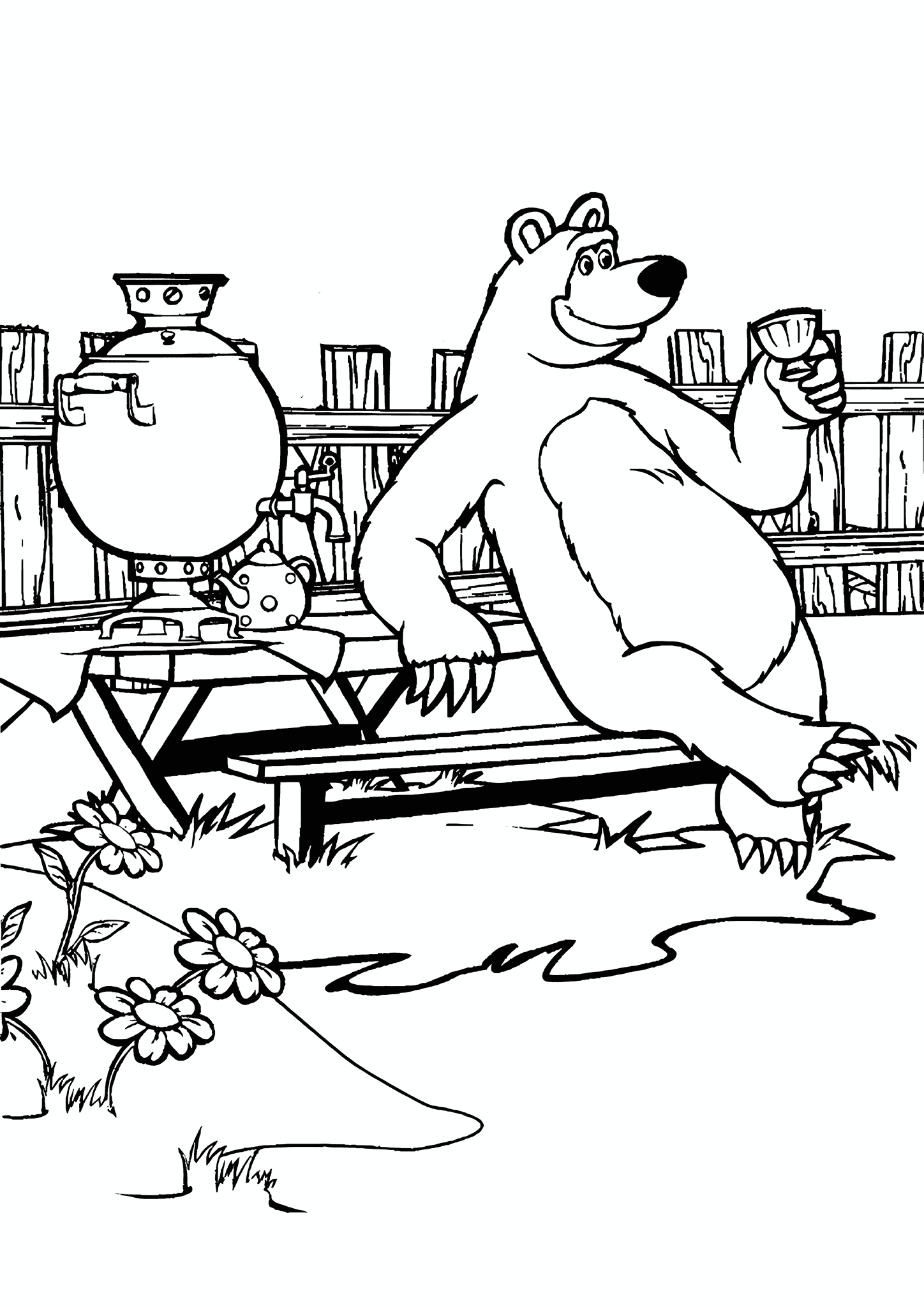 Masha and the Bear: Tea Outdoors