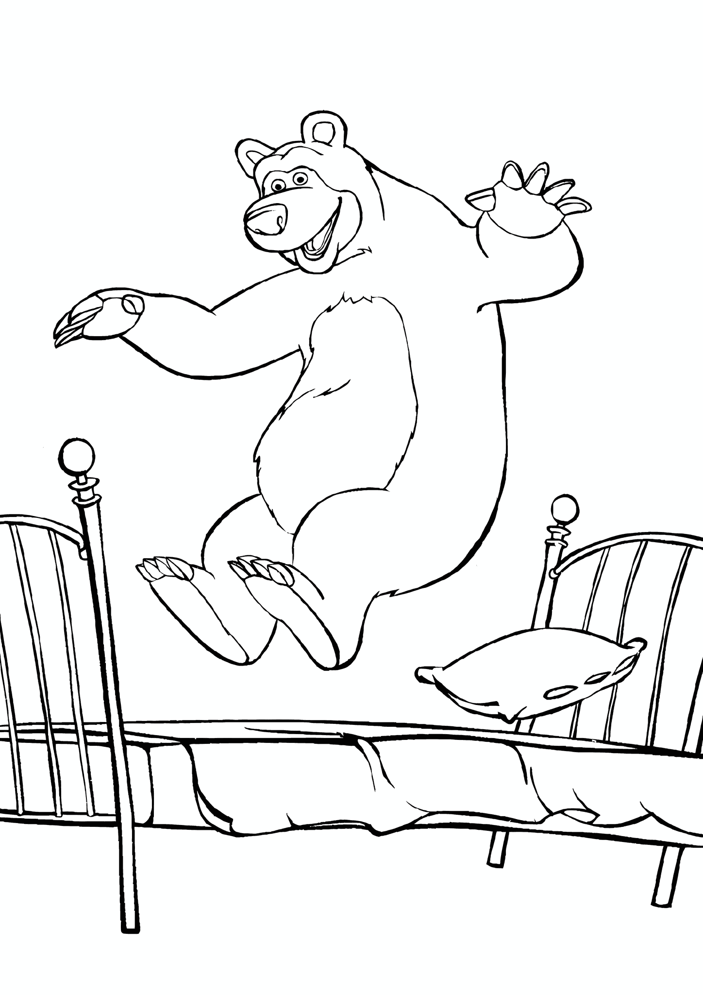 Teddy Bear Jumps on the Bed
