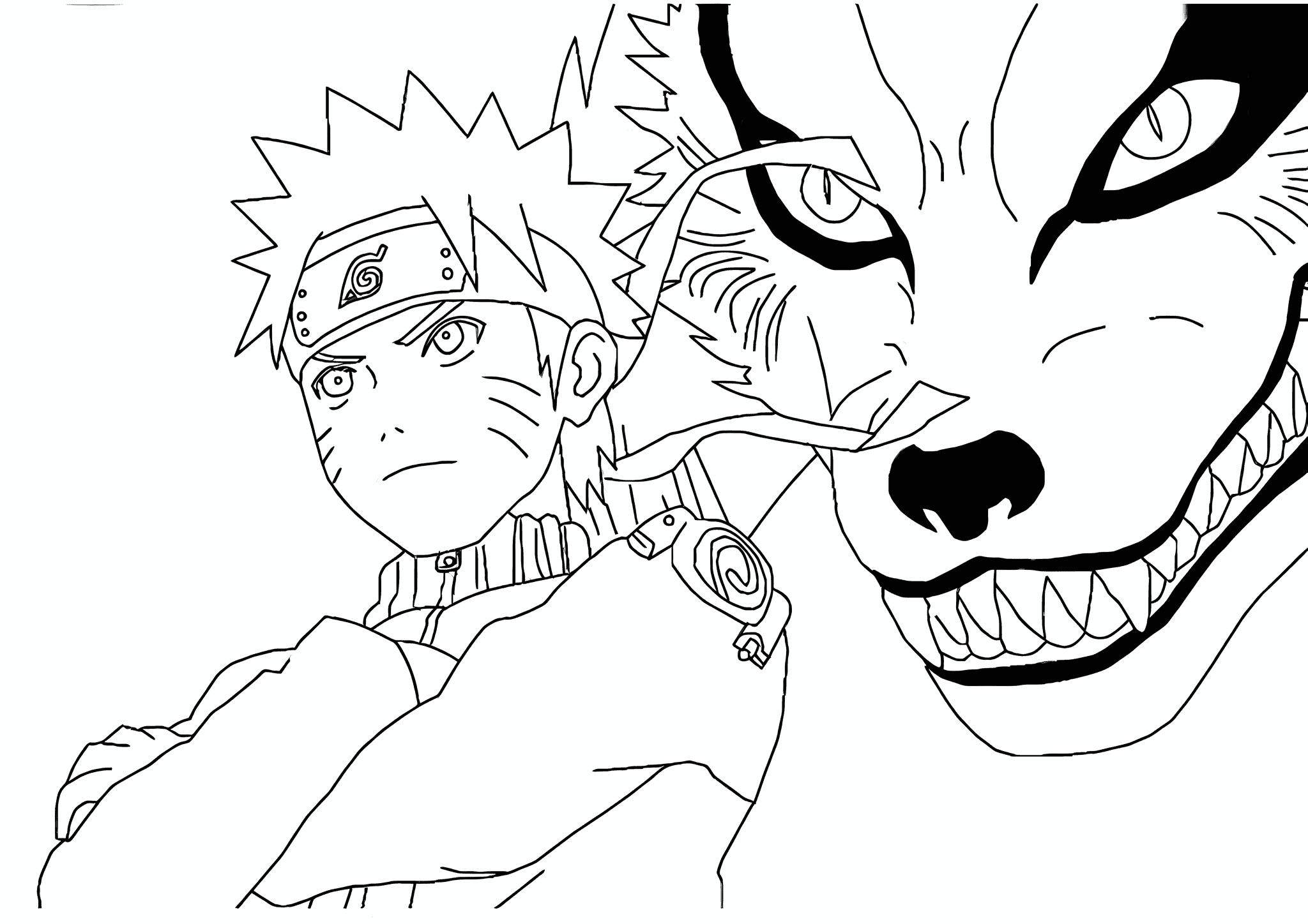 Naruto with Kurama