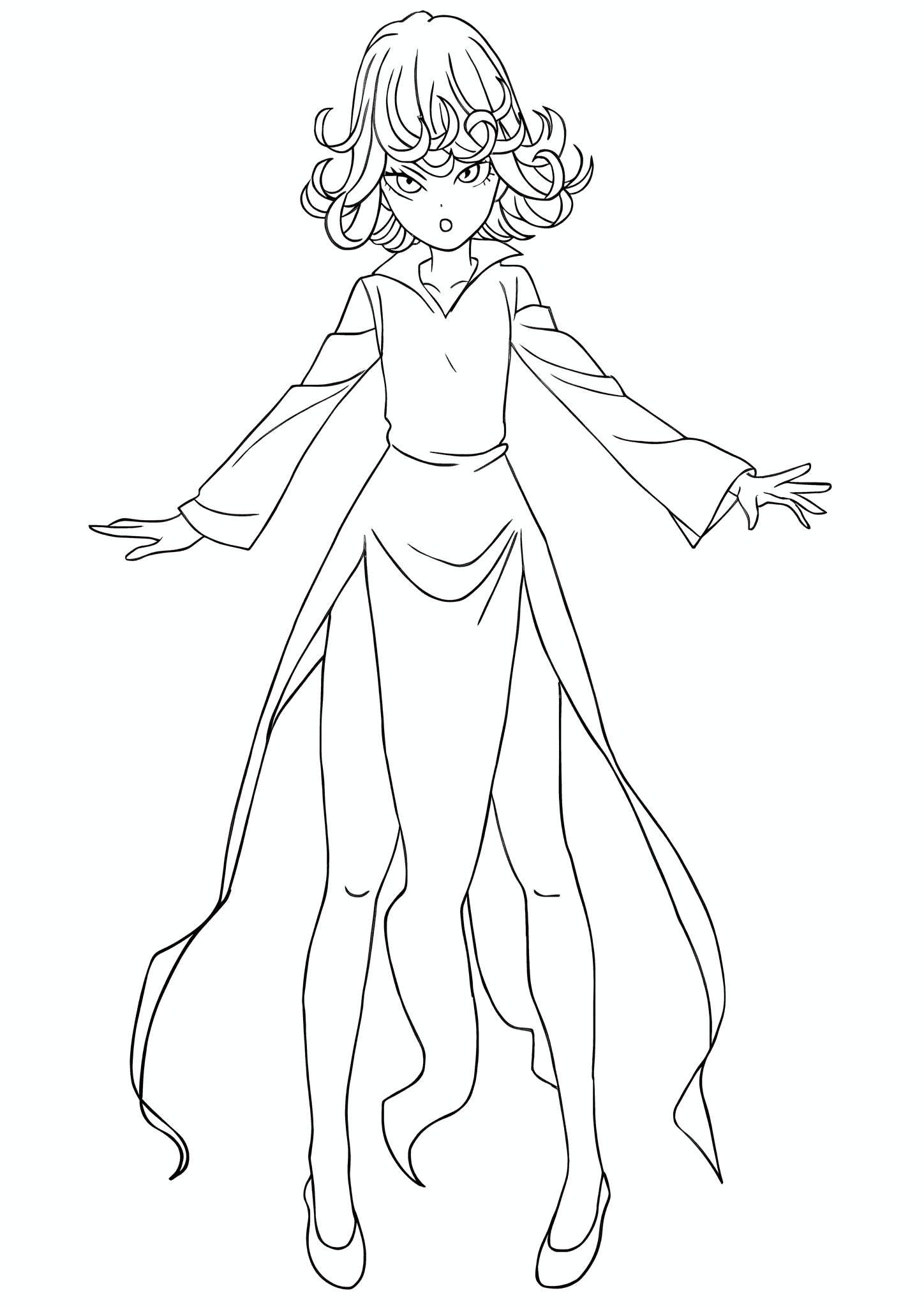 Tatsumaki at Full Height (One-Punch Man)