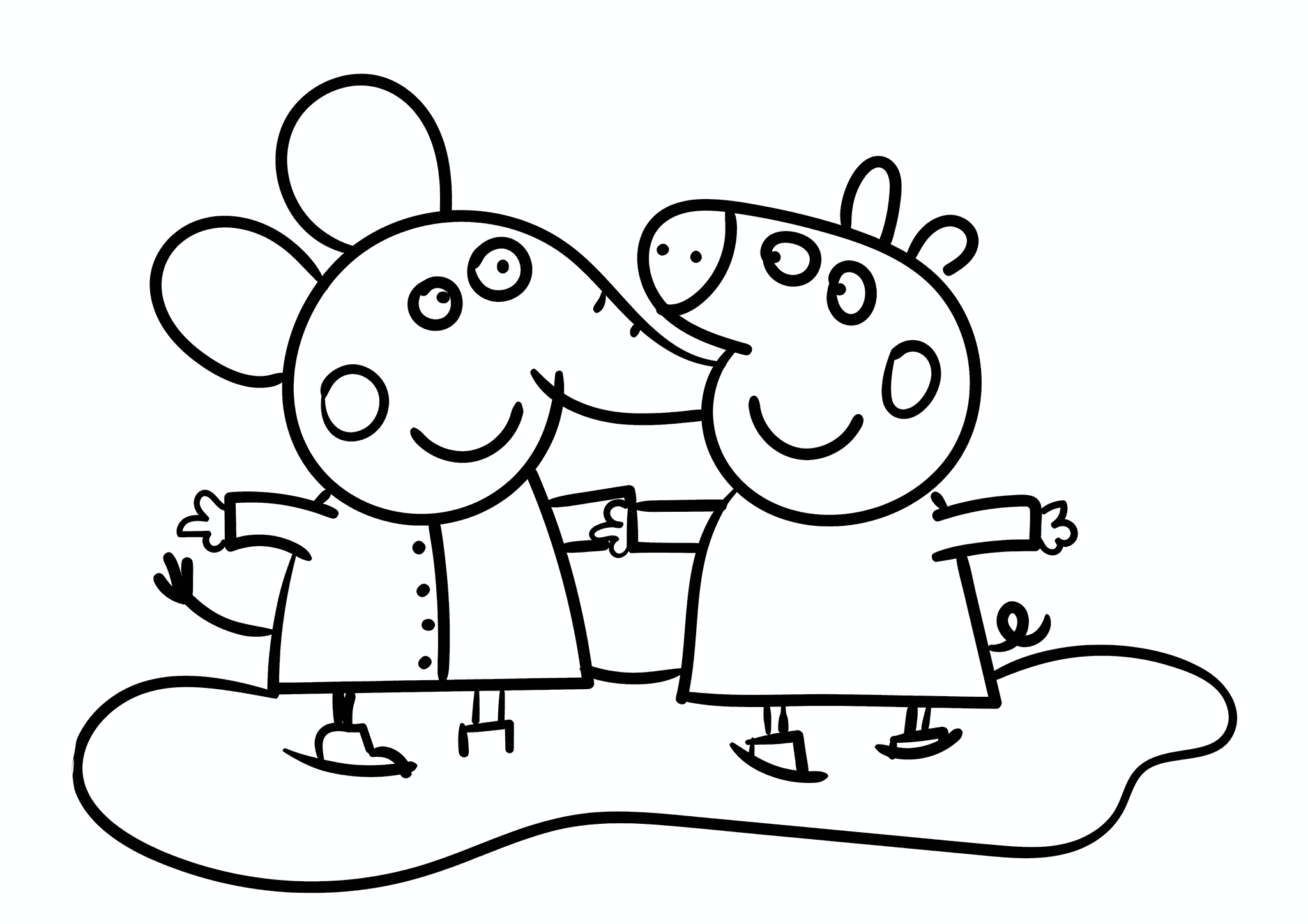 Peppa Pig and Emily Elephant