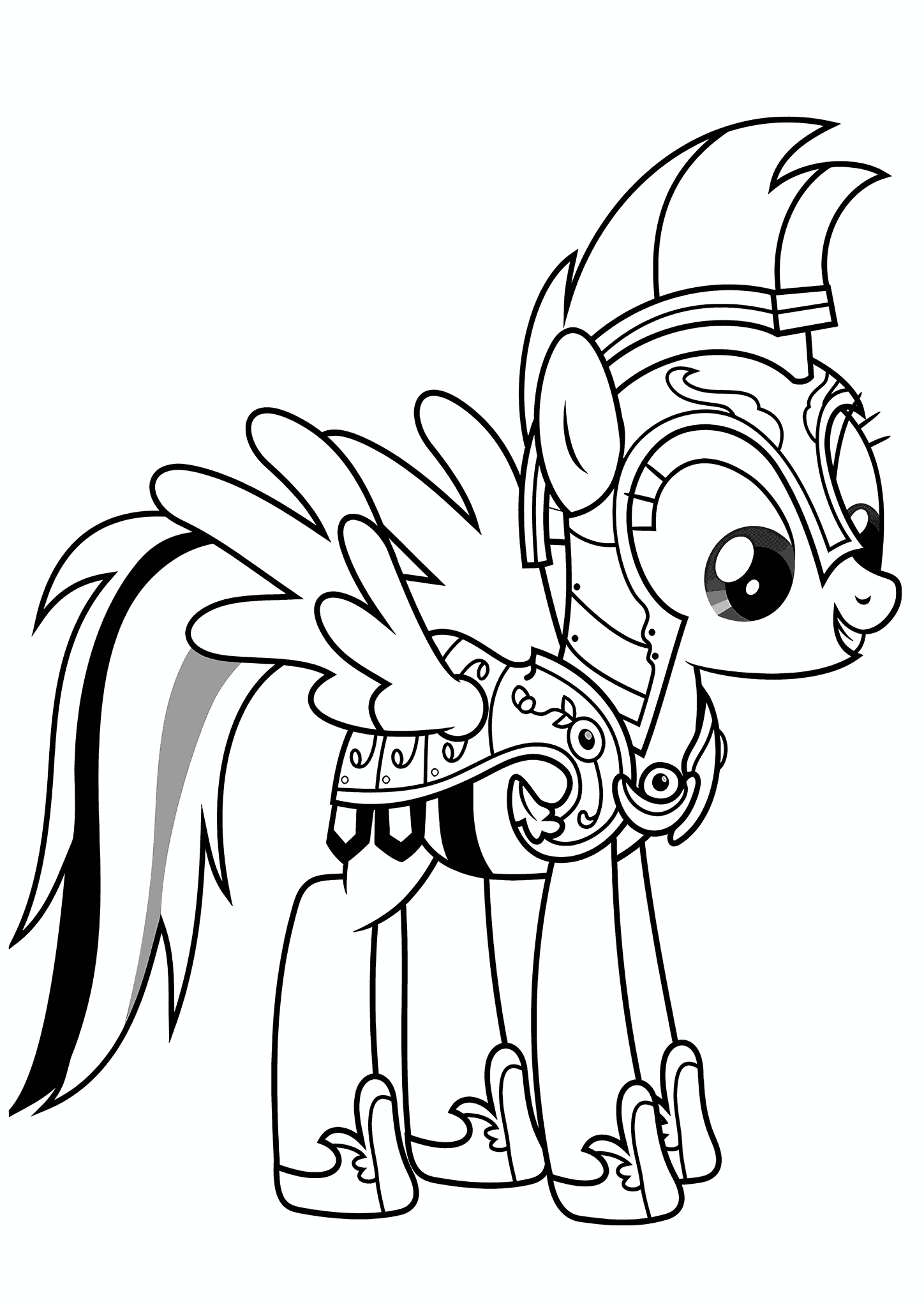 Rainbow Dash in Roman Armor