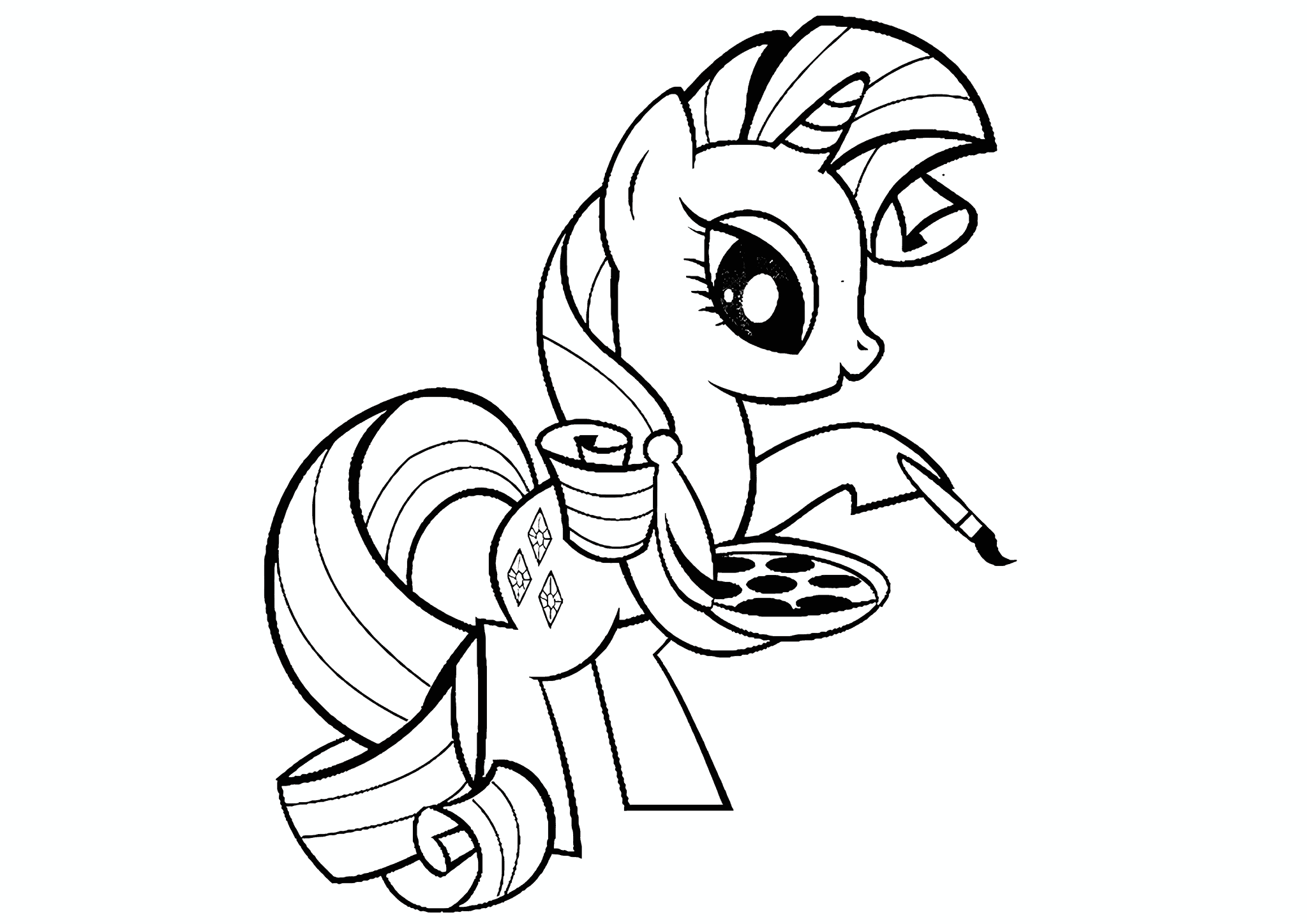 Rarity (MLP) with Paints