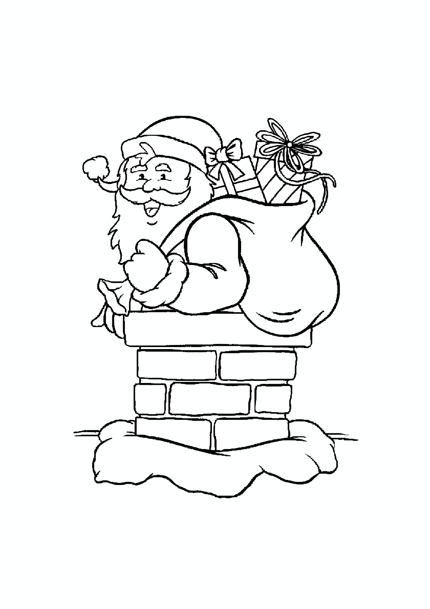 Santa in a Pipe