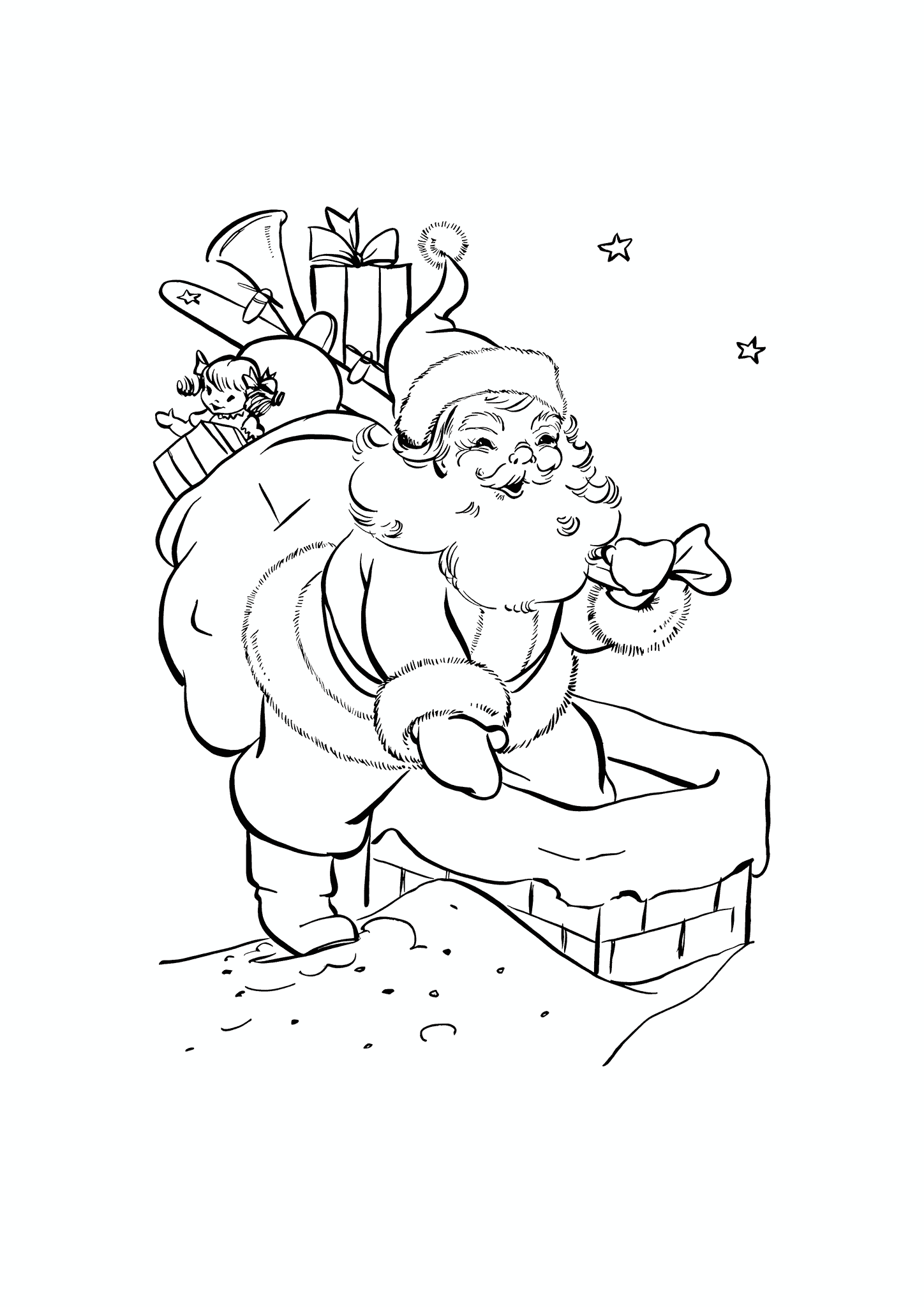 Santa on the Roof