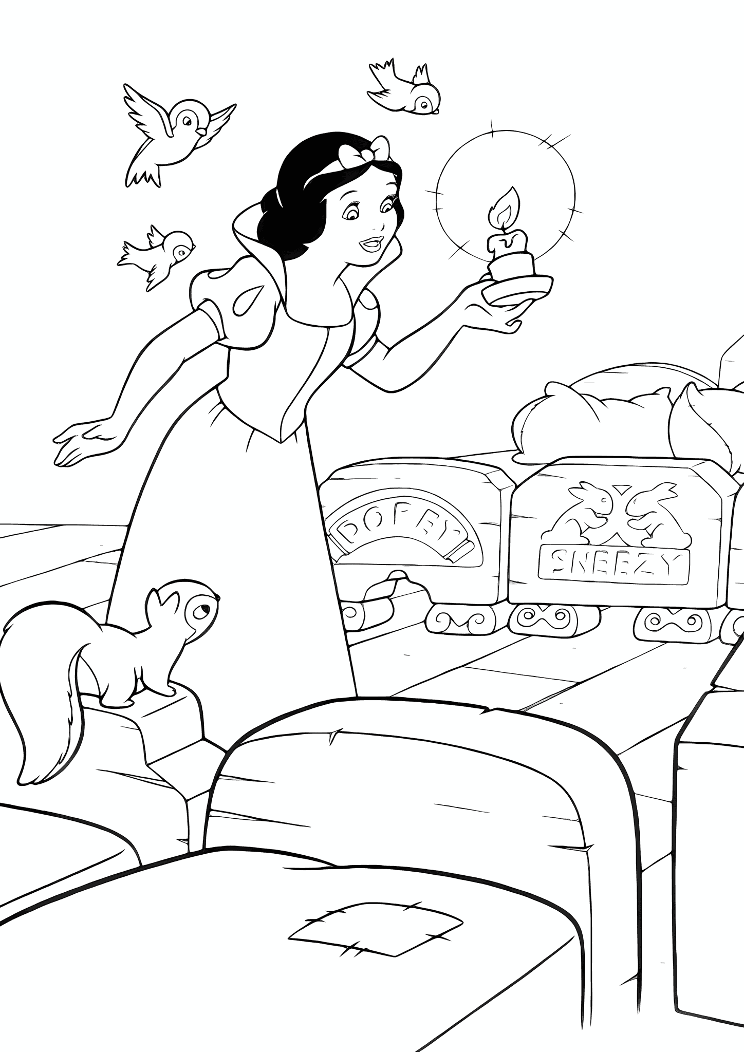 Snow White: Seven Little Cribs