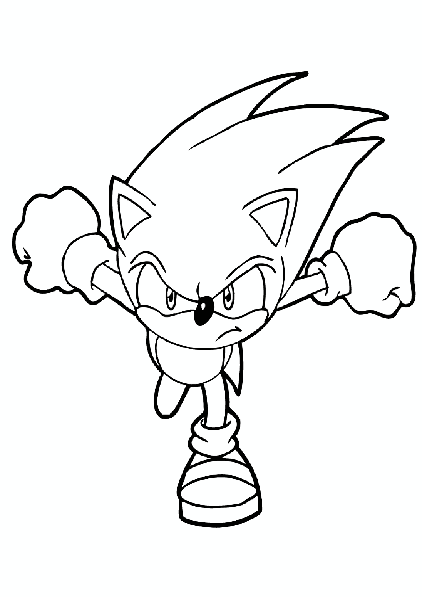 Fast Sonic the Hedgehog in Pursuit