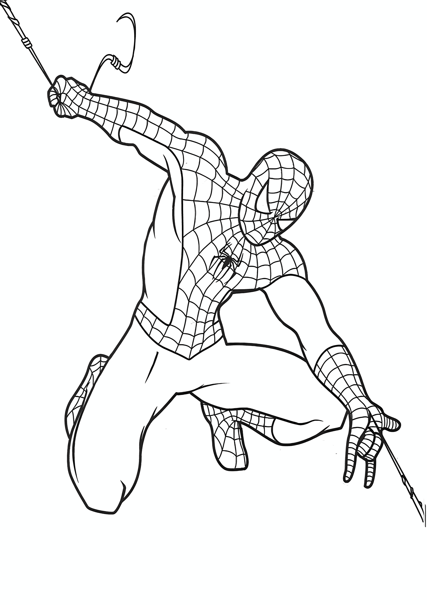 Spiderman in Flight