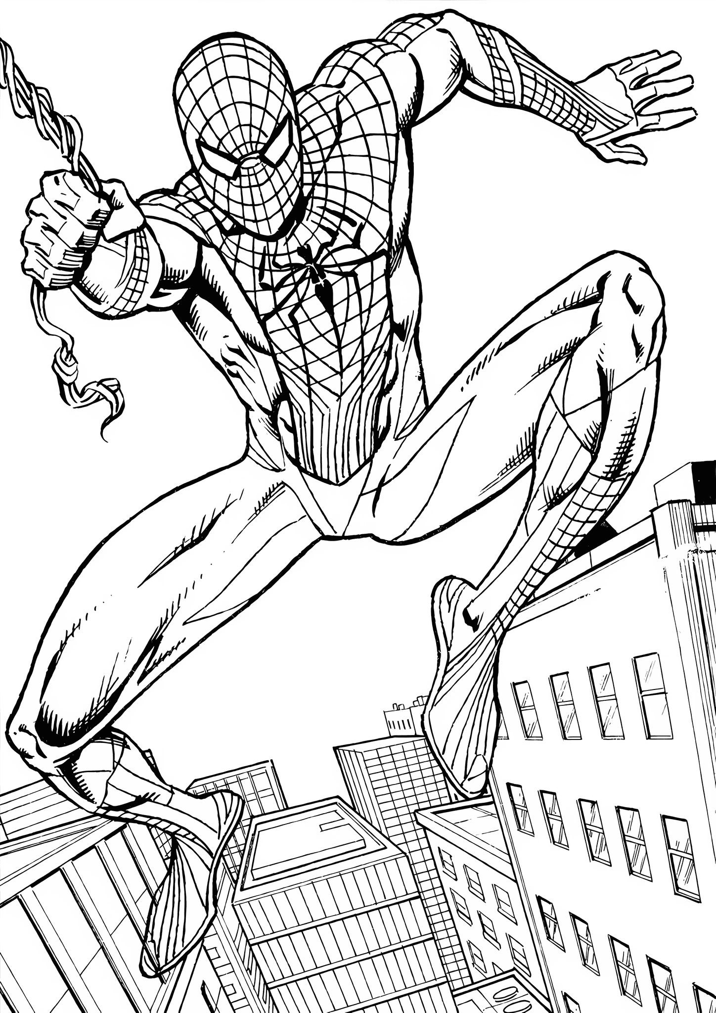 Spiderman Flies to Save the World