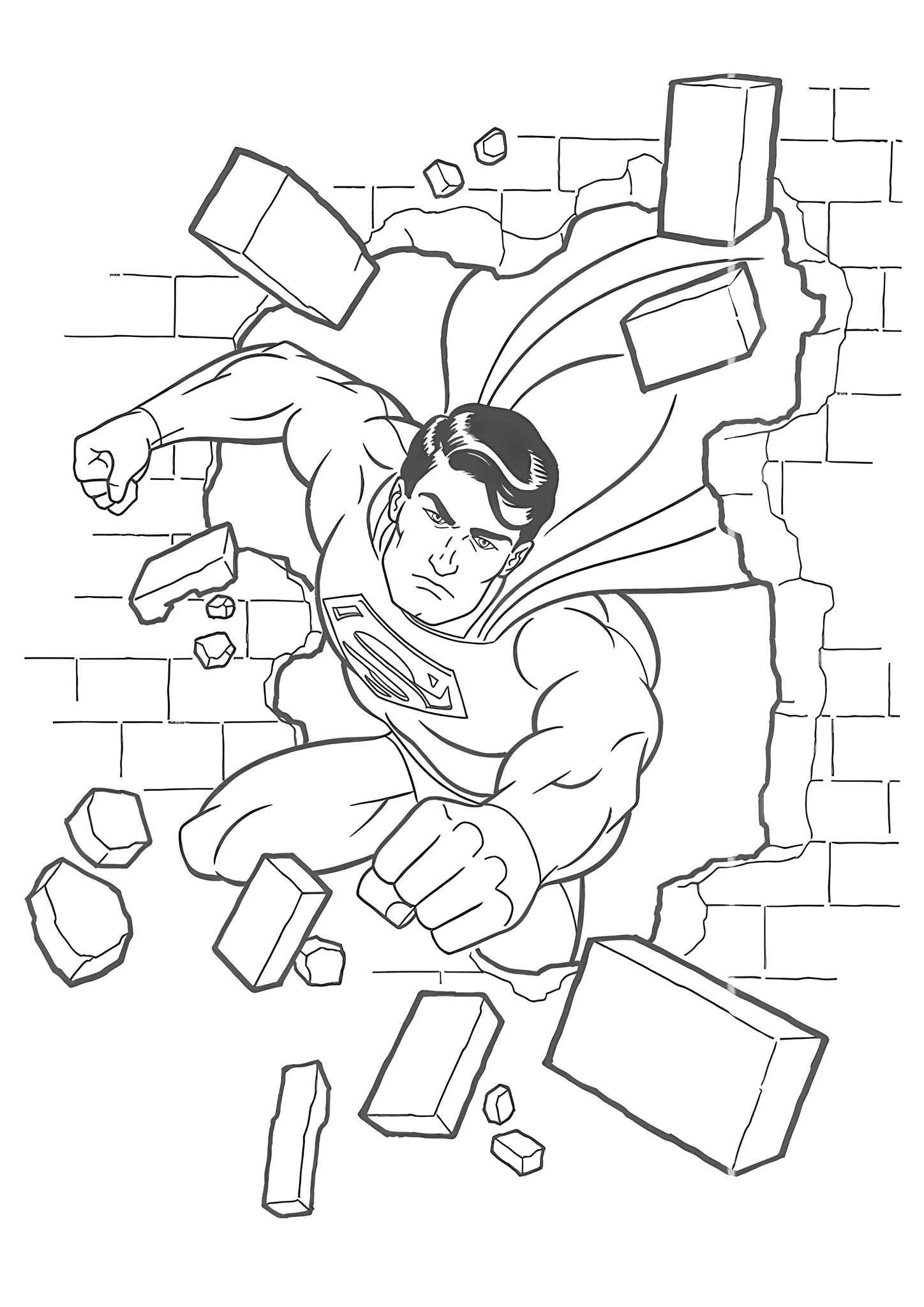 Superman: Hero Breaks Down the Wall