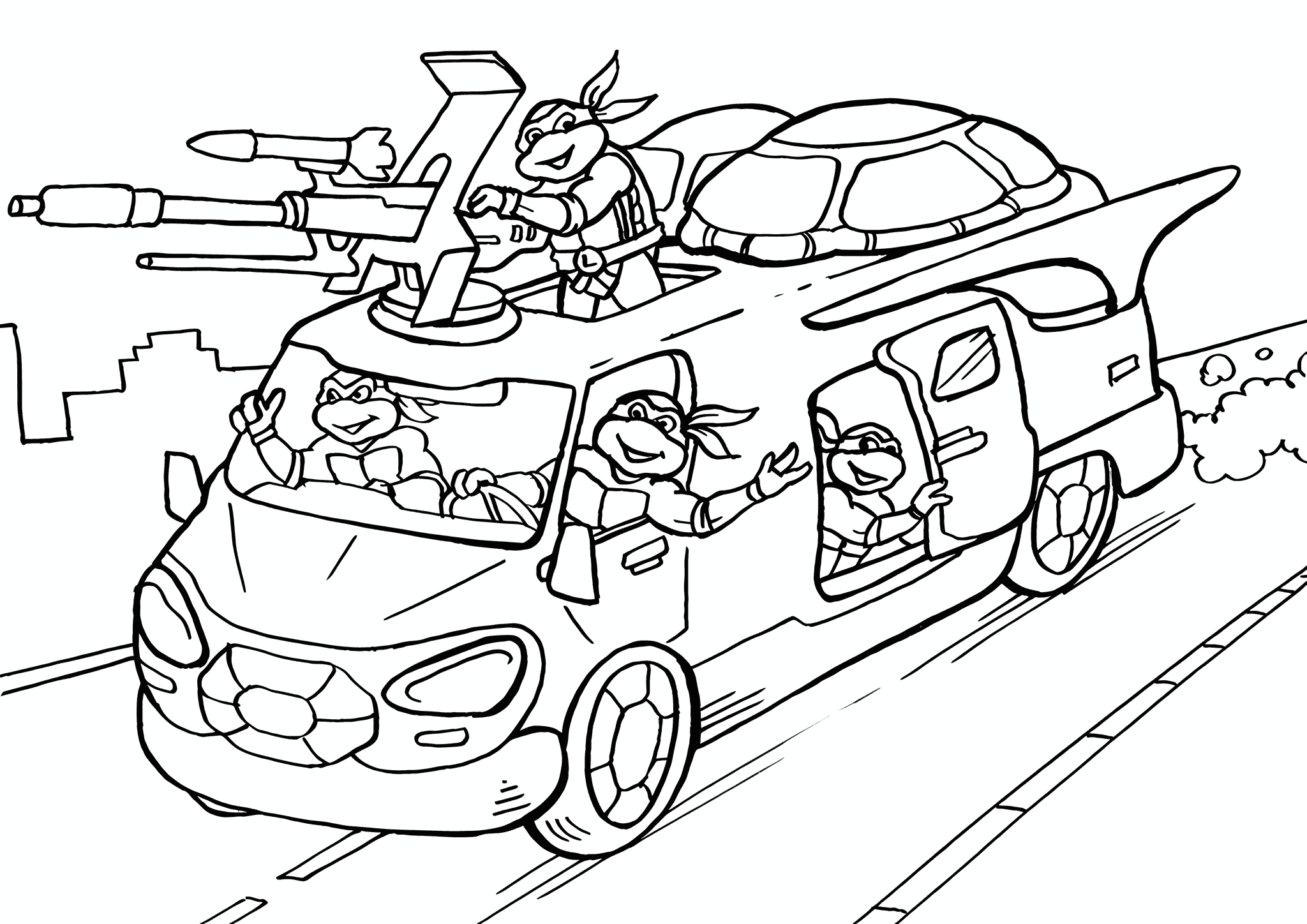 Ninja Turtles: Combat Van