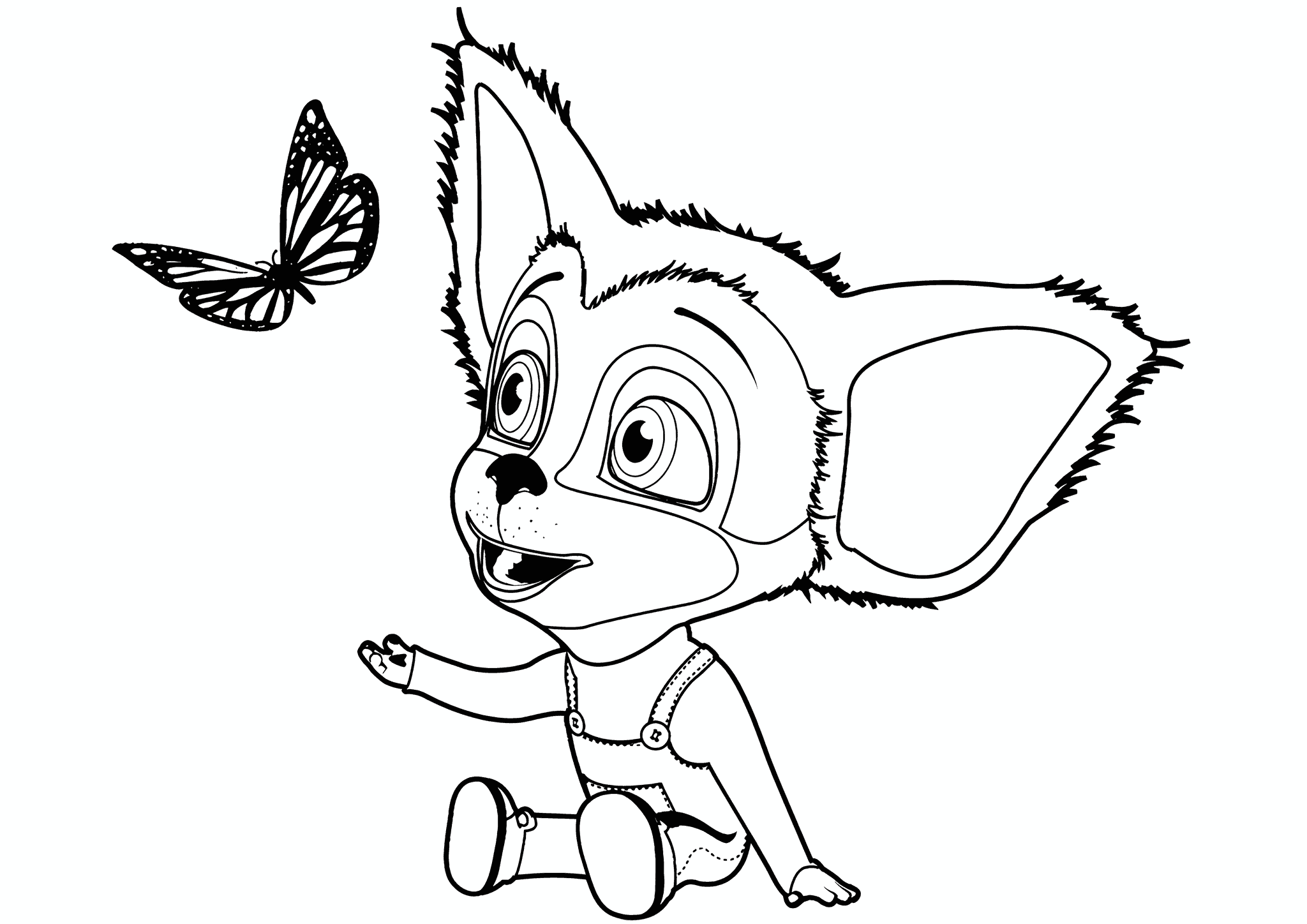 Barkers: Baby is Playing with a Butterfly