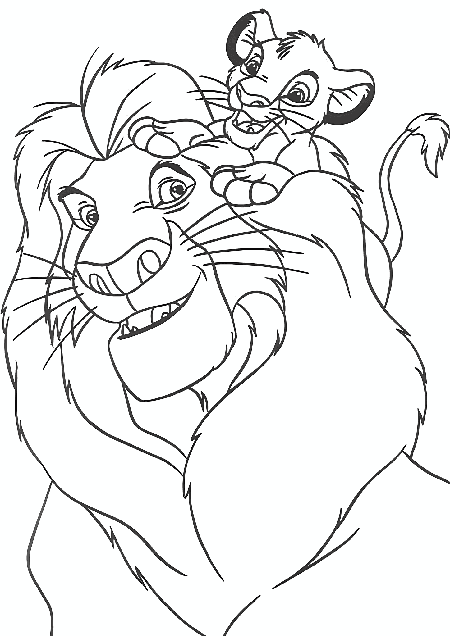 Lion King Mufasa Plays with Simba