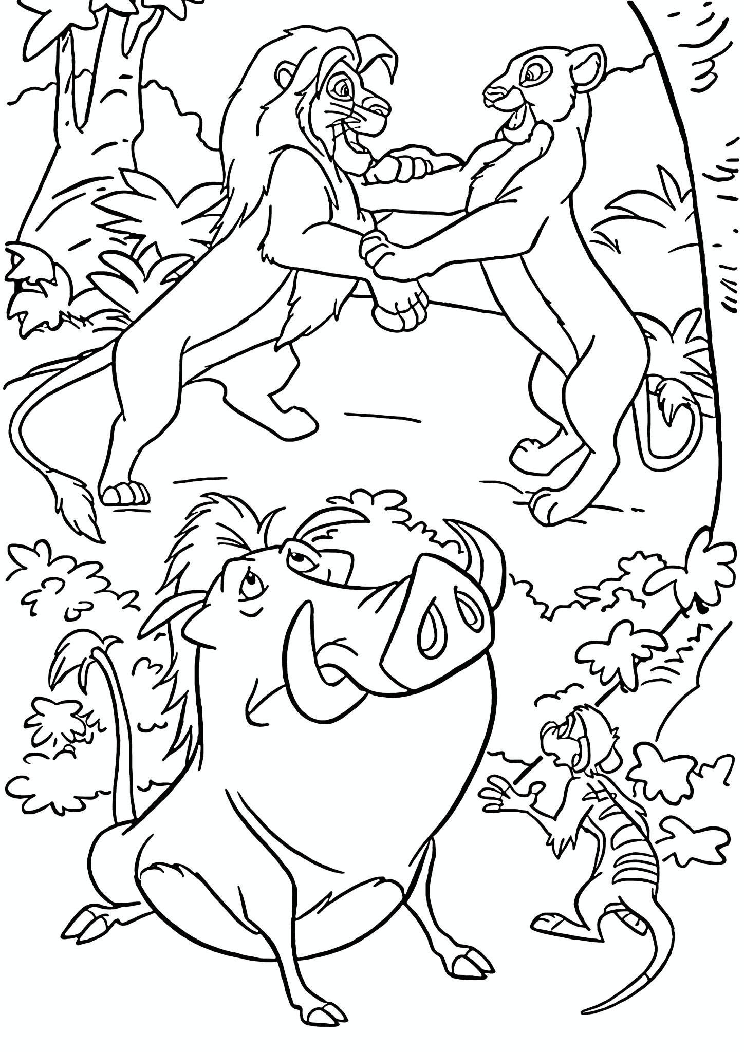 Lion King: Meeting of Simba and Nala