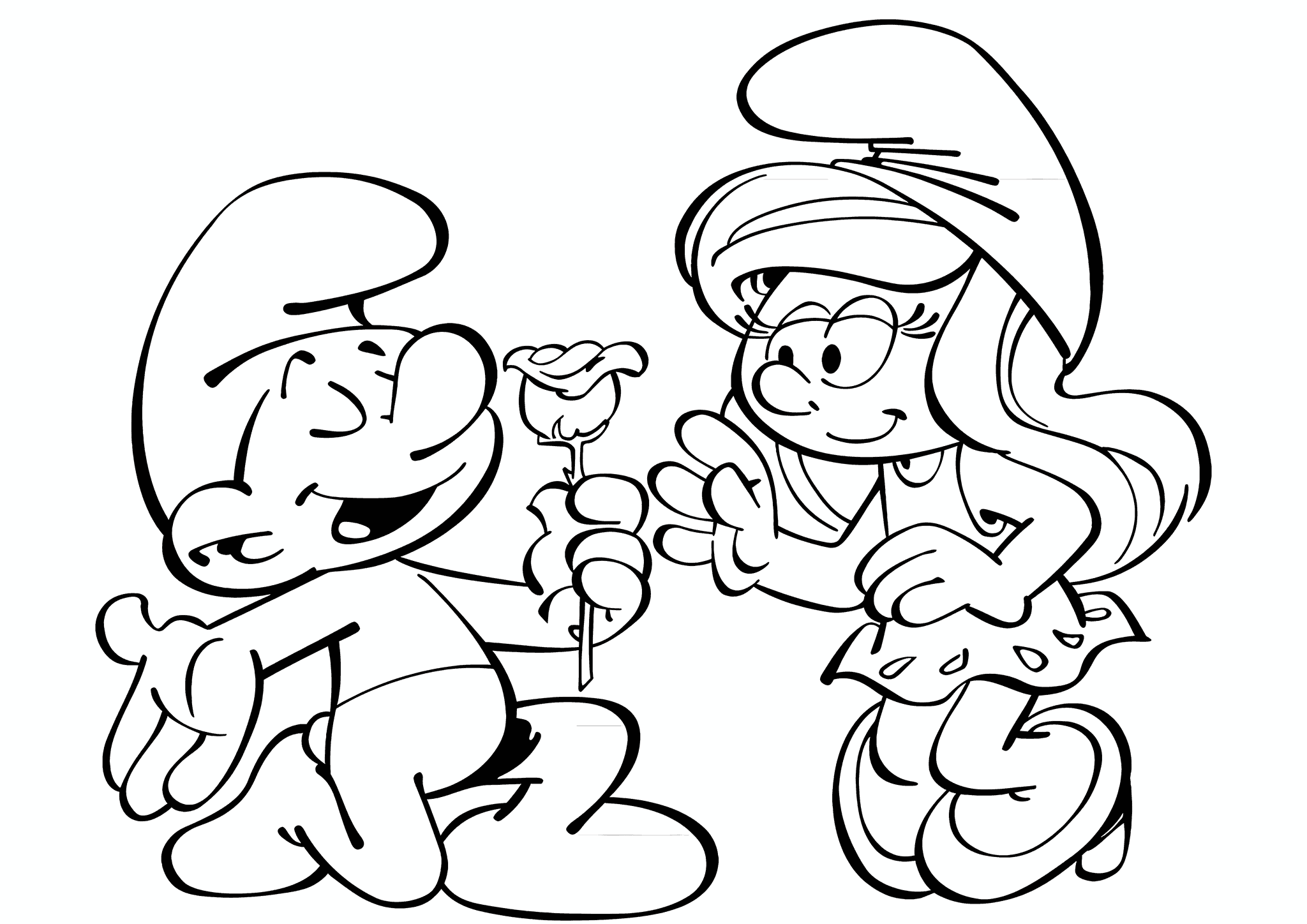 Rose for Smurfette