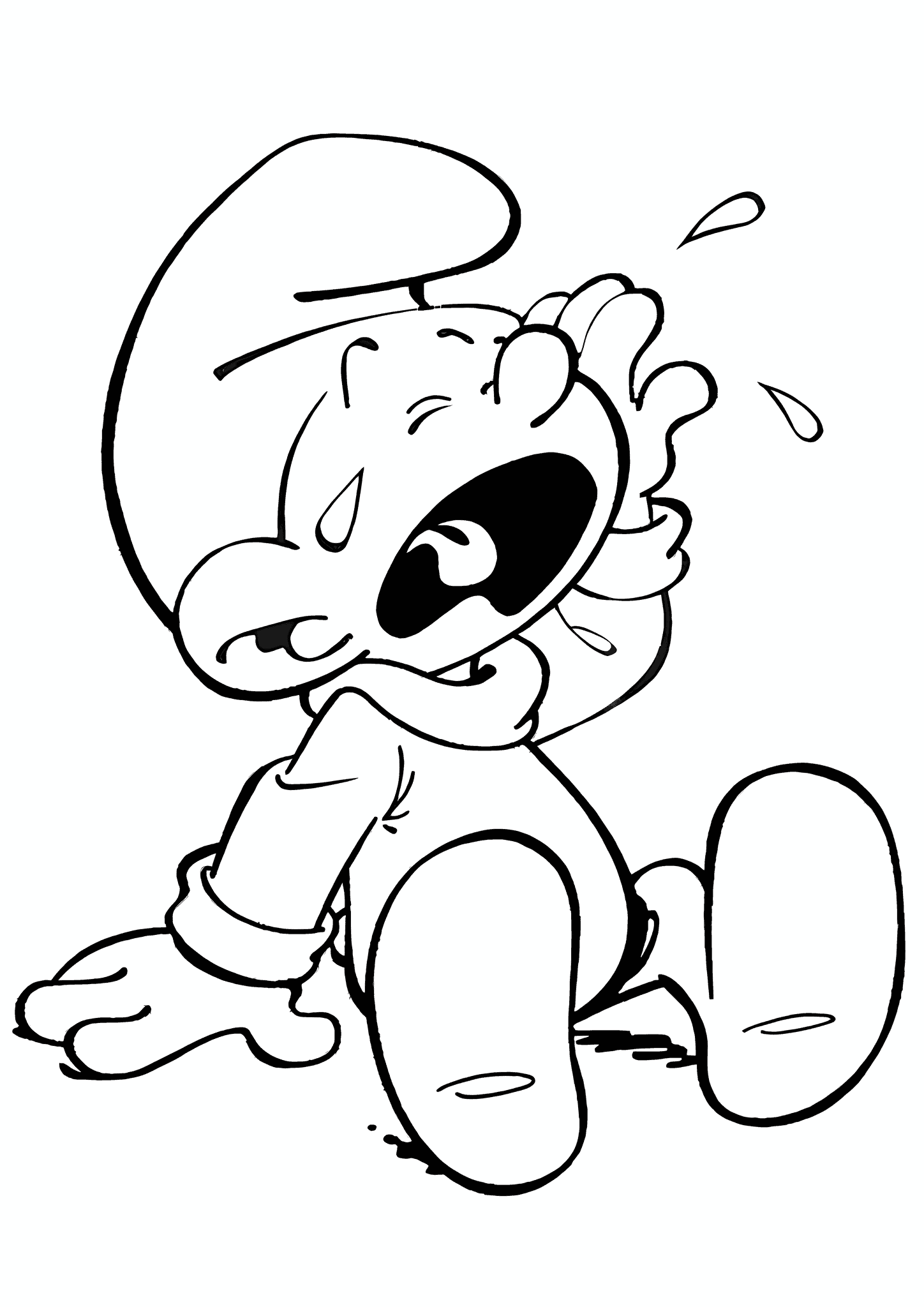 Baby Smurf Cried