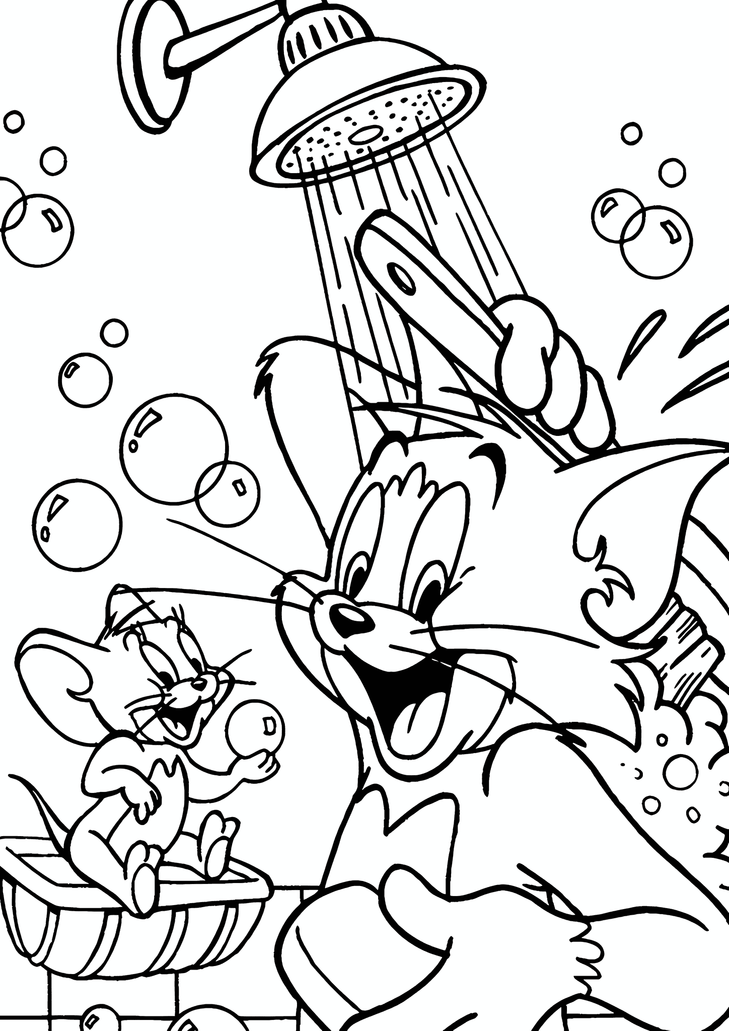 Tom and Jerry in the Bathroom