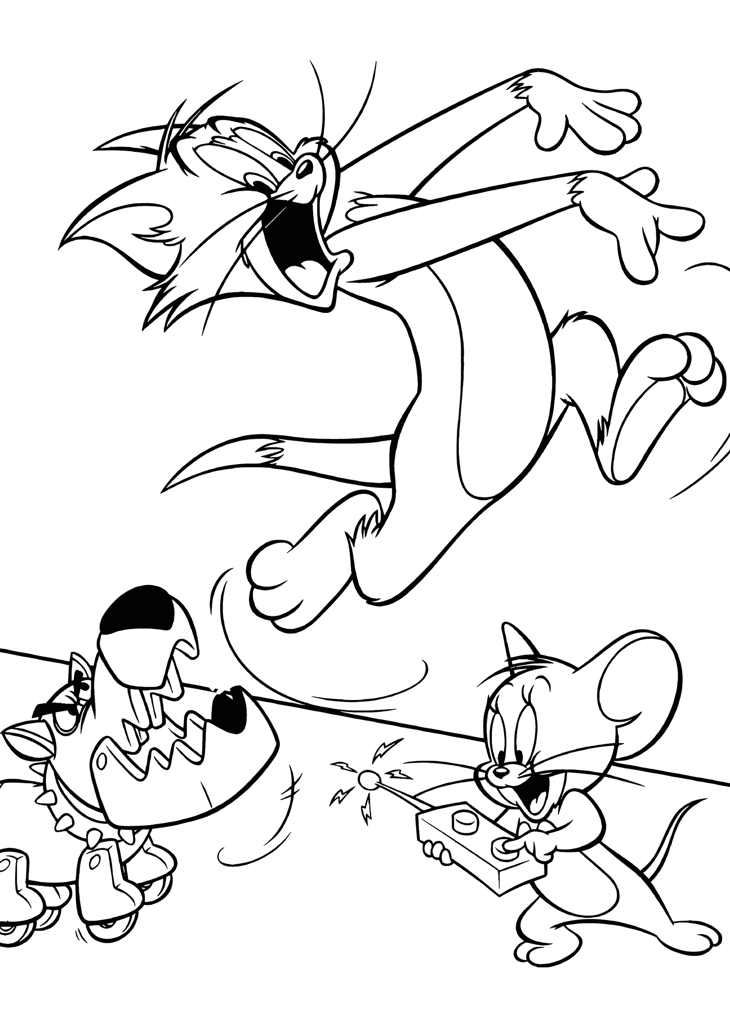 Tom is Running From a Robopuss