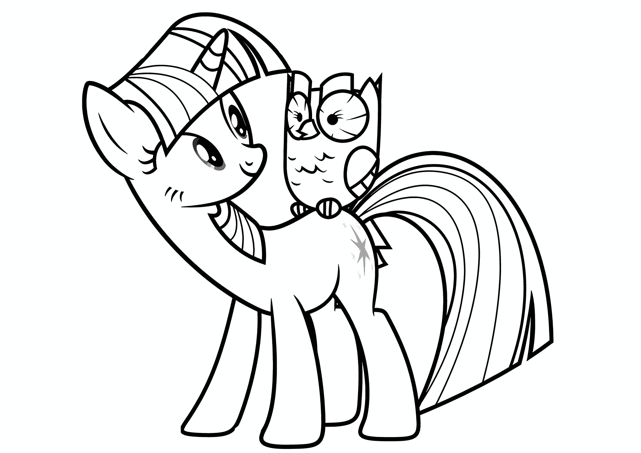 Twilight Sparkle Talking to Eagle Owl