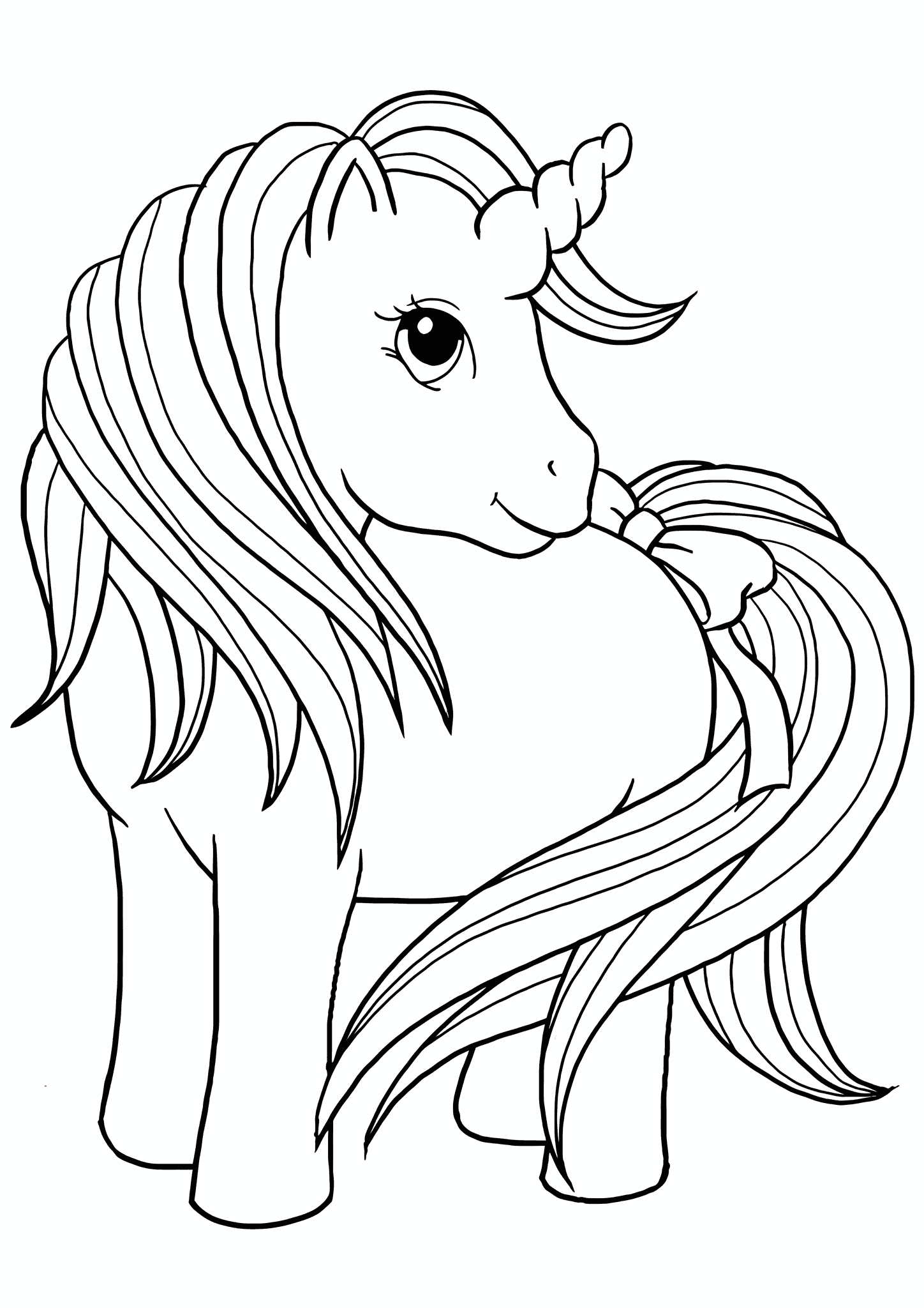 Unicorn Tail with Bow
