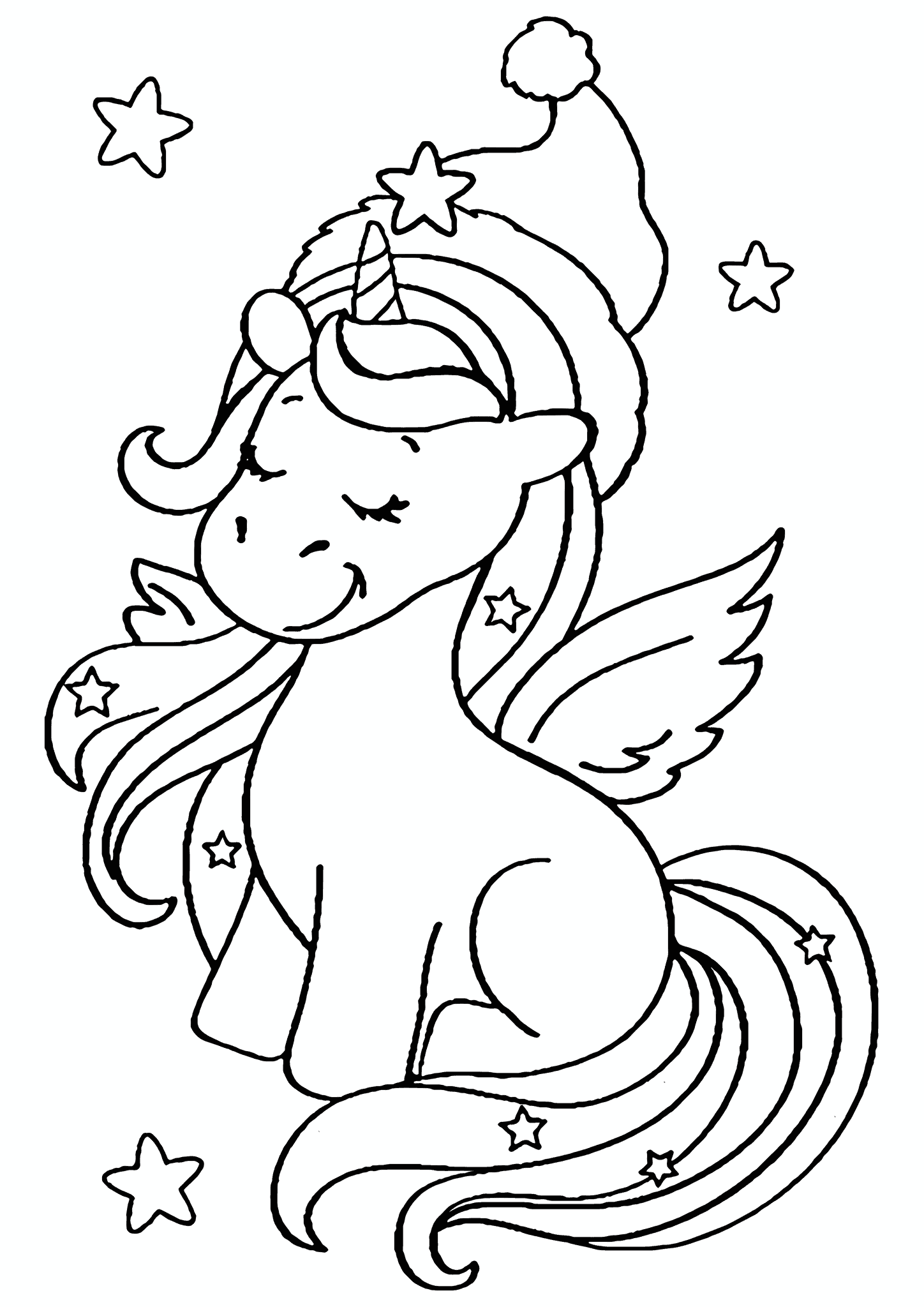 Unicorn in Christmas Dreams