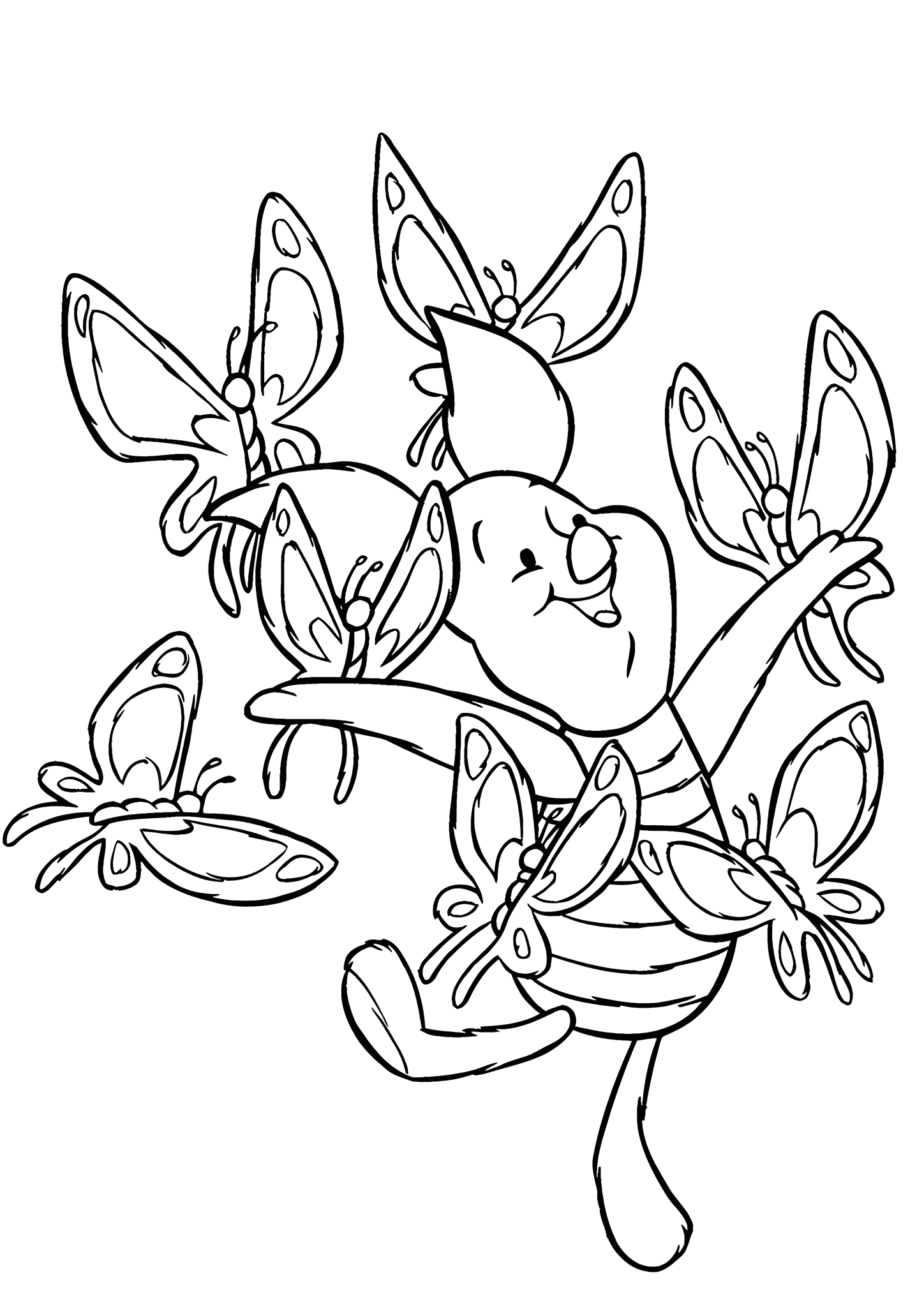 Winnie the Pooh: Piglet with Butterflies