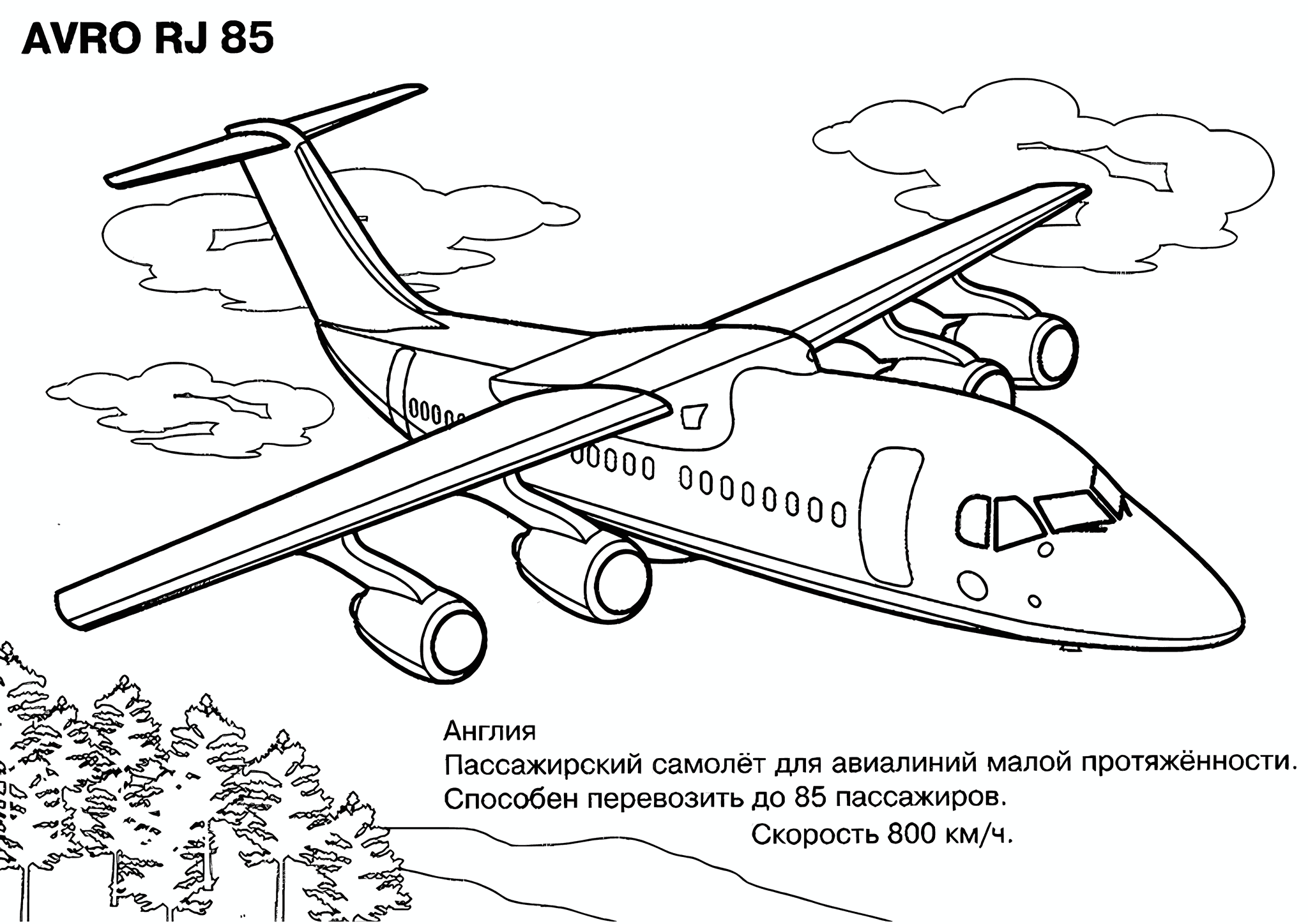 Airplane Avro RJ85 (Regional Jet 85)
