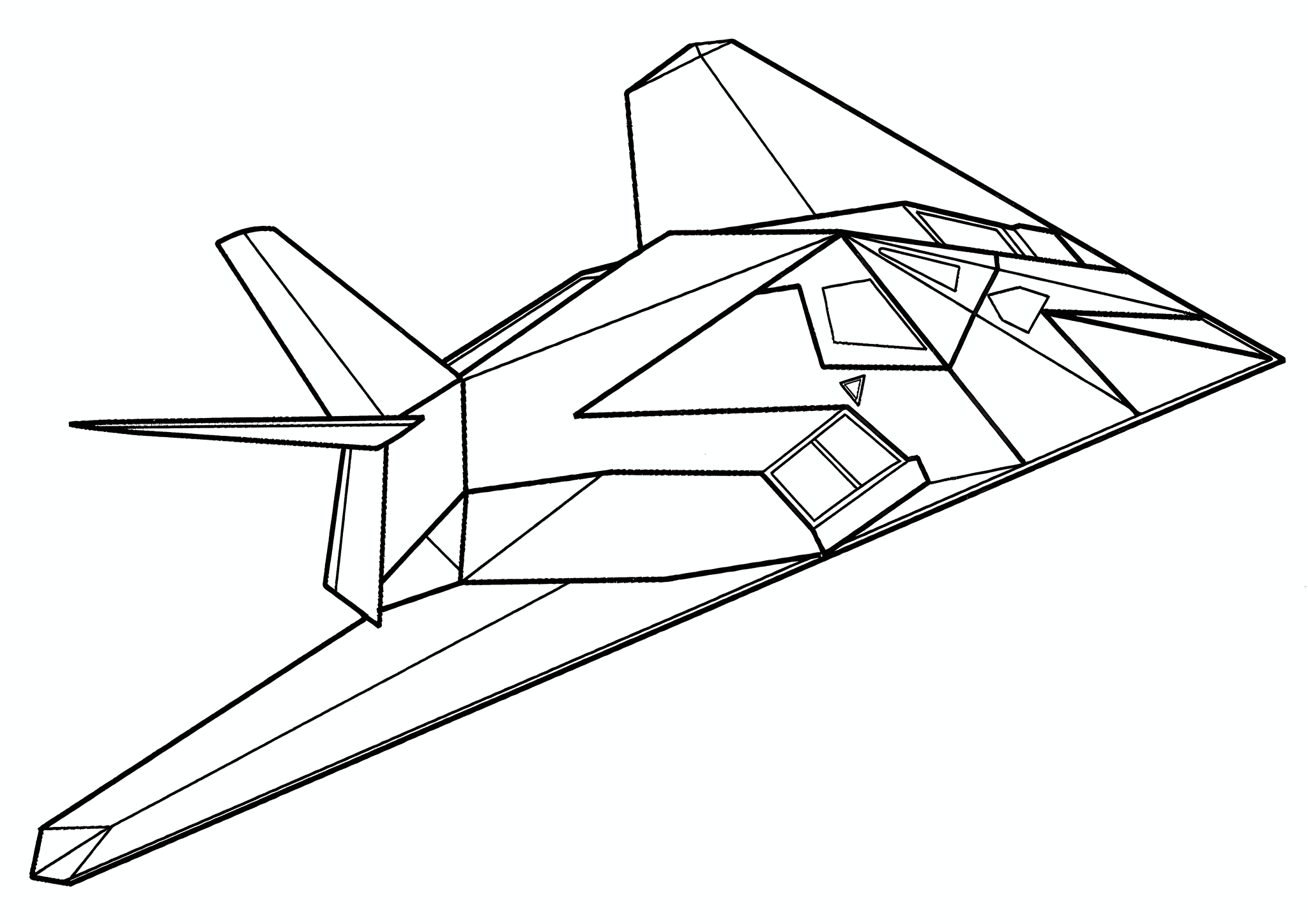 Airplane Lockheed F-117 Nighthawk
