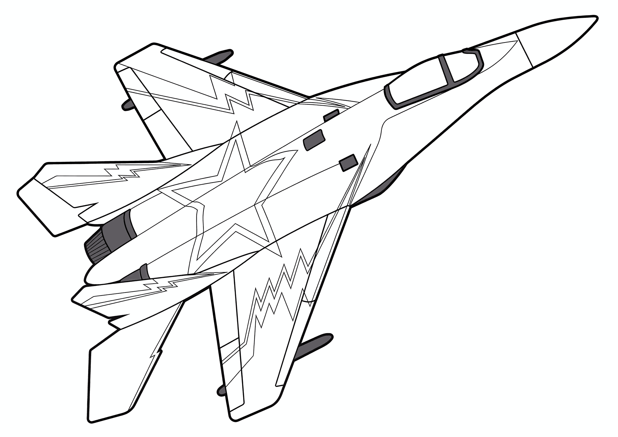 Airplane MiG-35 (Russia)