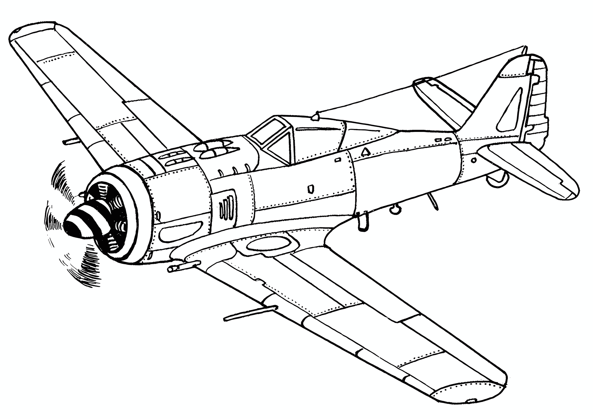 Airplane Focke-Wulf Fw 190 (Germany)