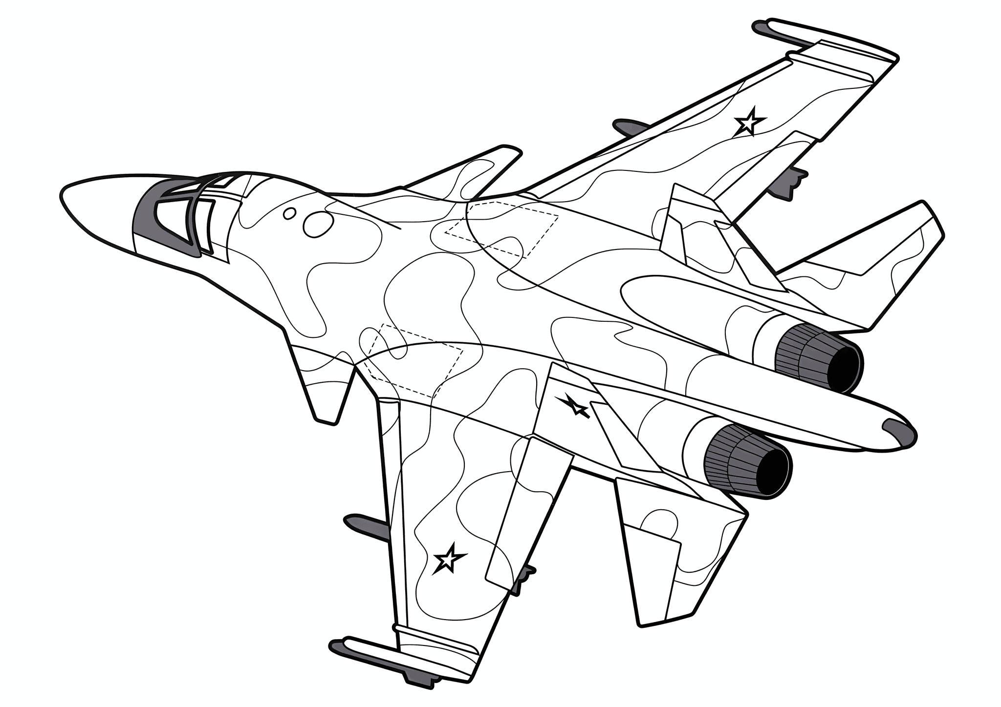 Airplane Su-34 Fullback (Russia)