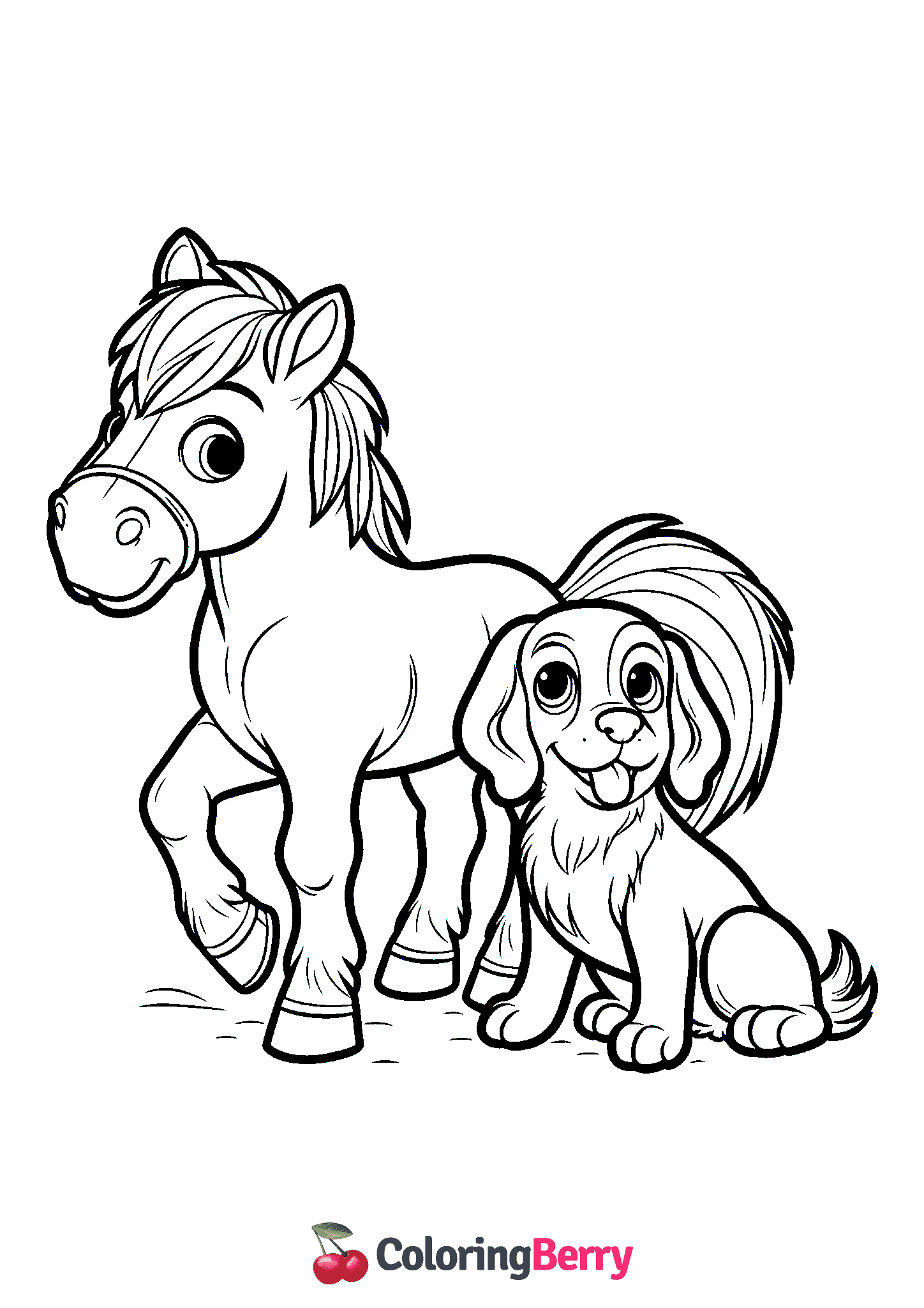 Horse and Dog