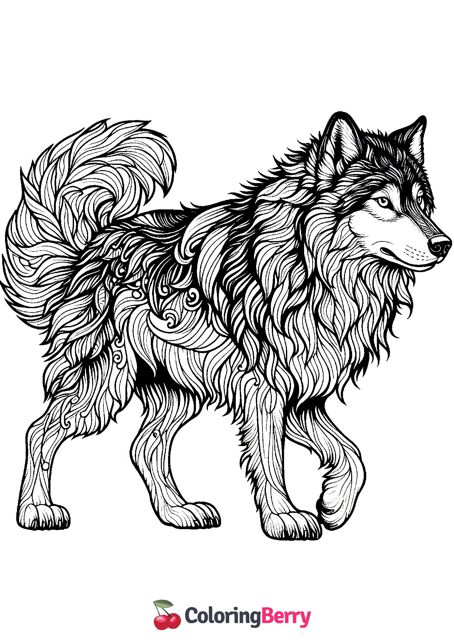 Realistic Wolf