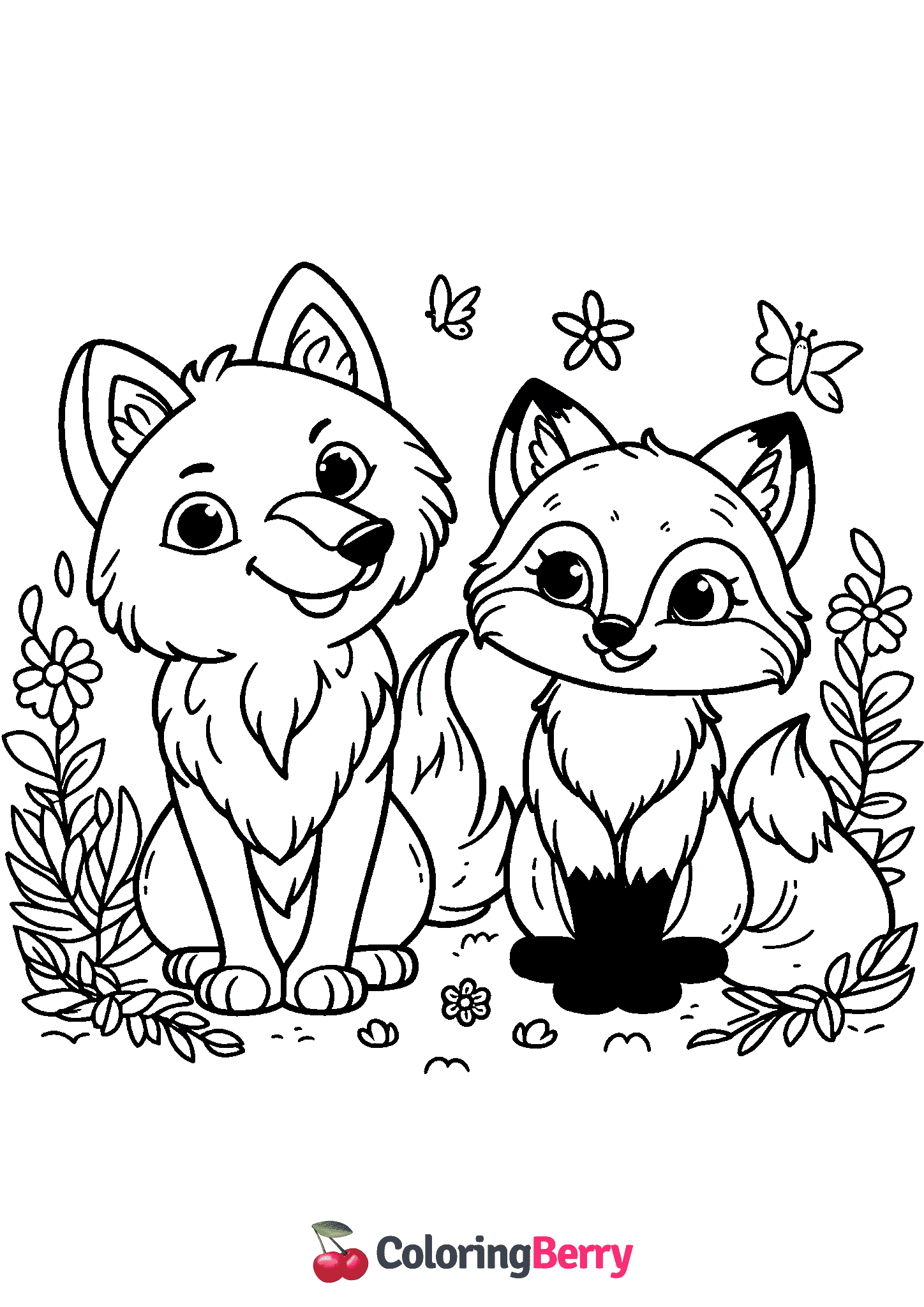 Wolf And Fox